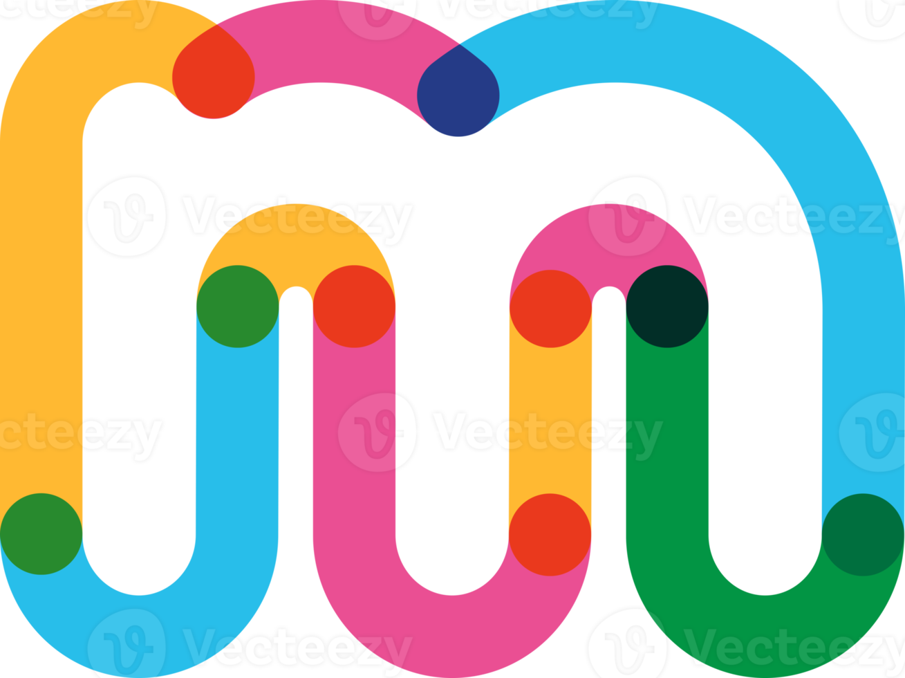 Alphabet line transparent color font style png