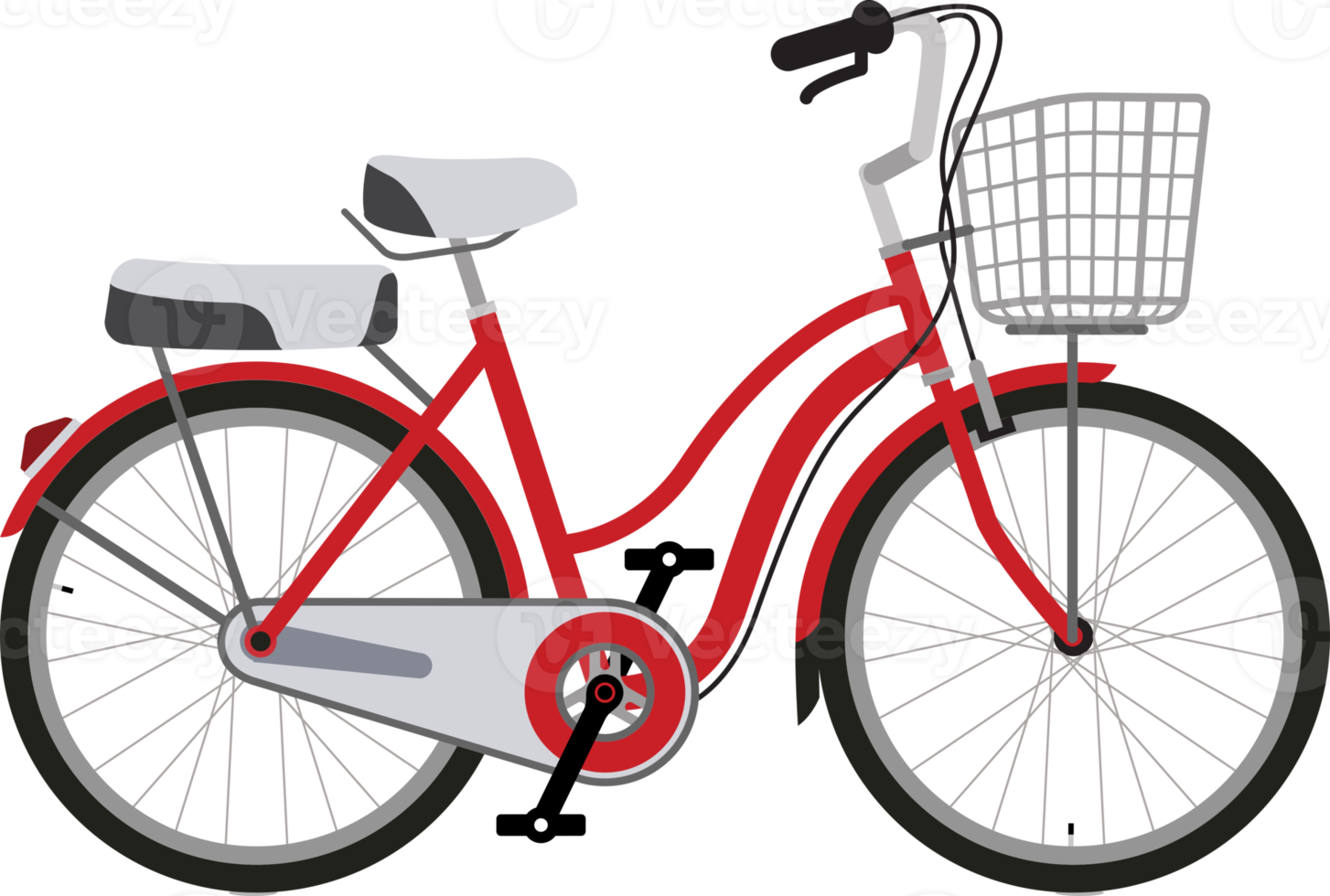 bicycle color illustration png