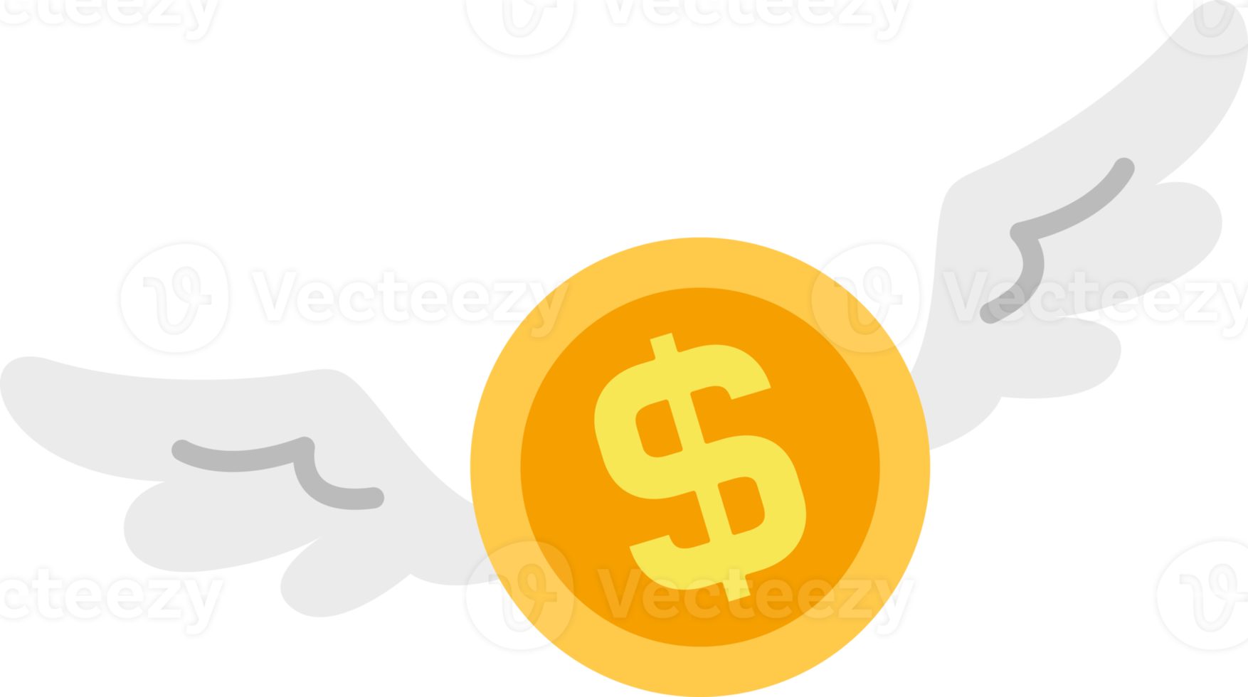 Money with wings flat icons 18921846 PNG