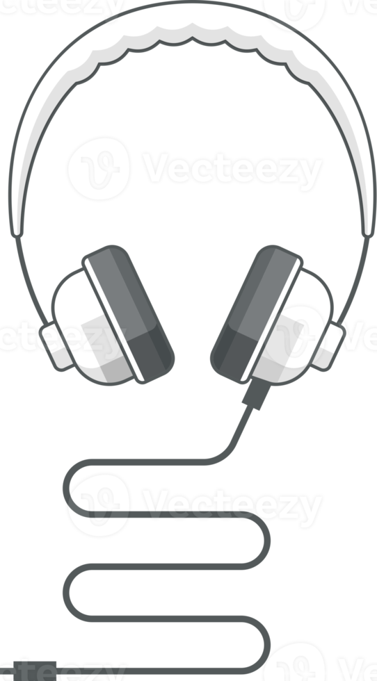 Headphones color symbol png