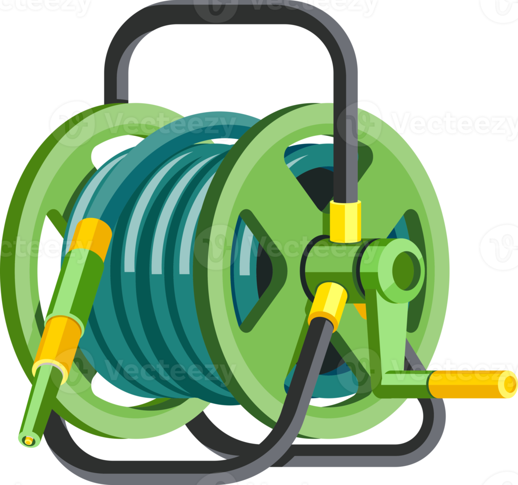 Watering hose flat color png