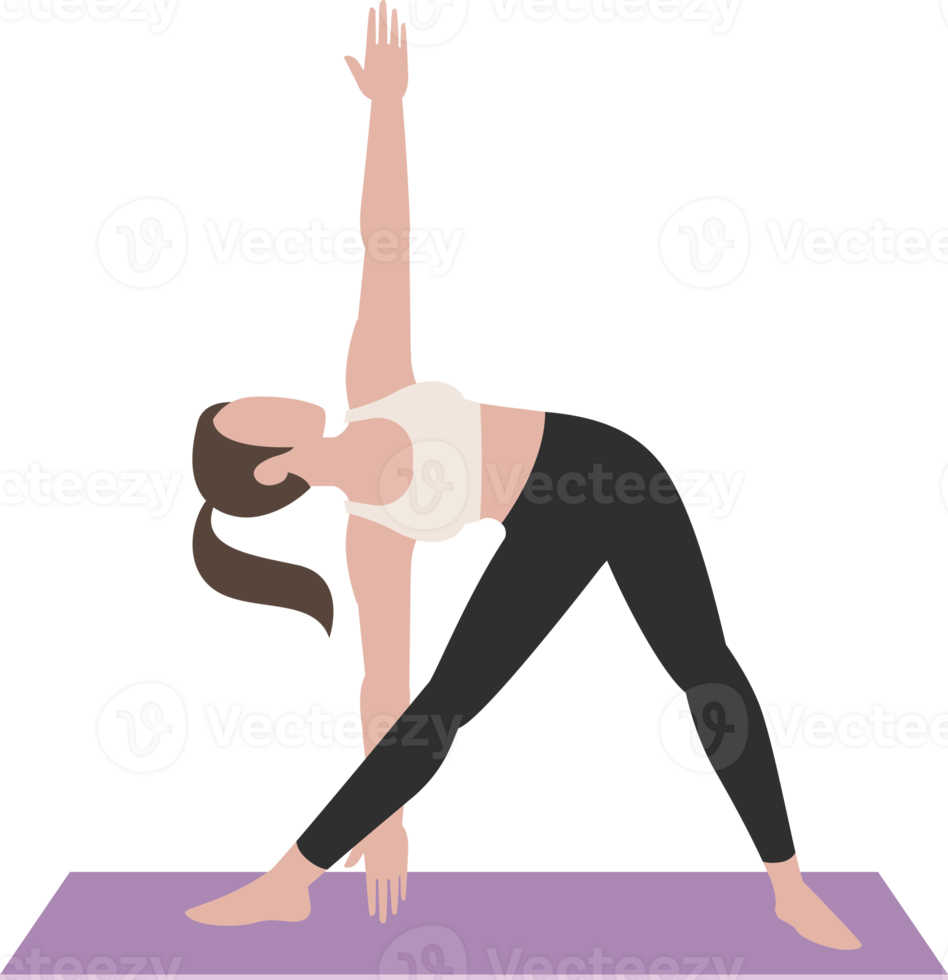 Yoga postures exercises png