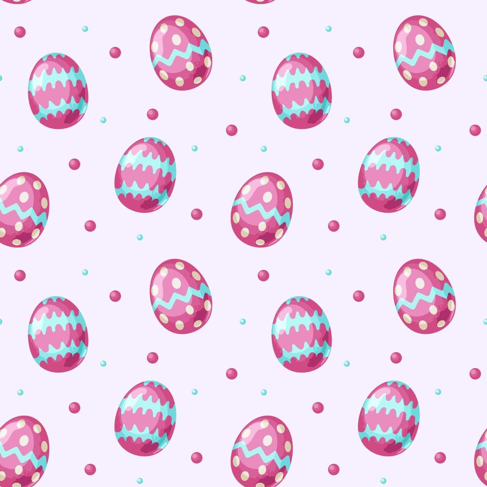 Easter seamless pattern with egg. vector illustration perfect for textile, fabric or wrapping paper.