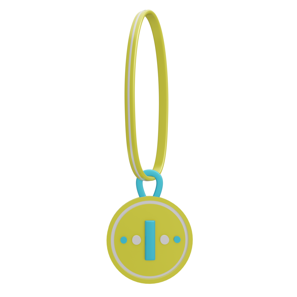3D medal icon with transparent background, perfect for template design, UI or UX and more. png