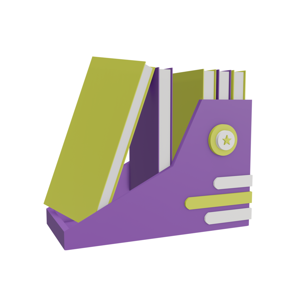 3d documento mensola icona con trasparente sfondo, Perfetto per modello disegno, ui o UX e di più. png