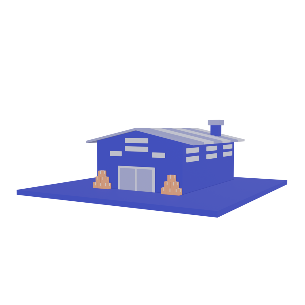 3D Warehouse icon with transparent background, perfect for template