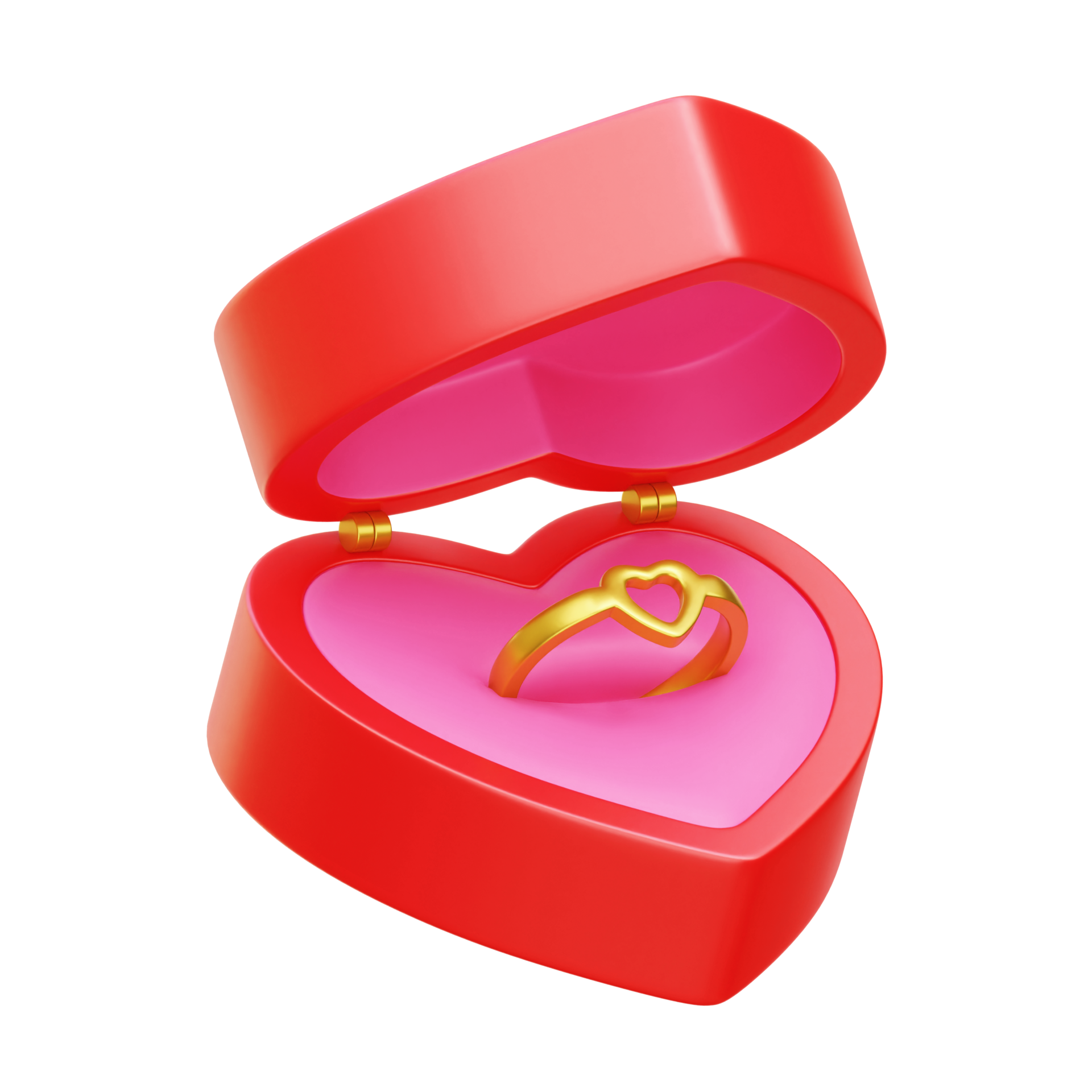 3d Love Ring Box, Valentine 3d illustration 18922115 PNG