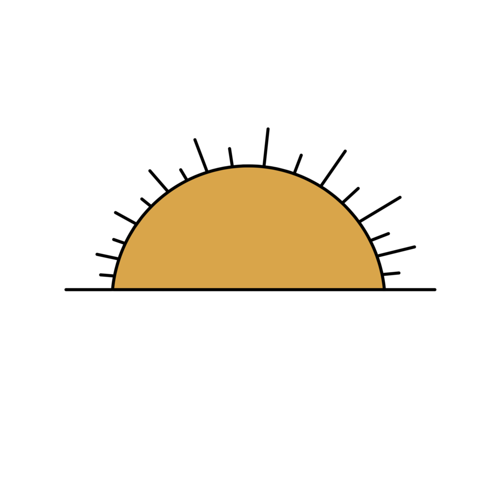 scarabocchio colorato tramonto o Alba png