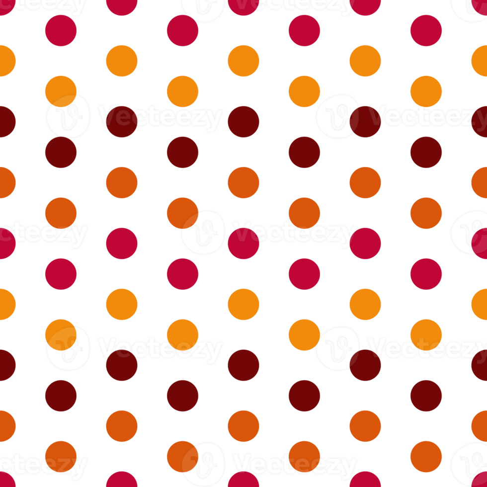 seamless pattern polka dot overlap seamless pattern design for decorating, circle red yellow orange dark red transparent  backbround wrapping paper png