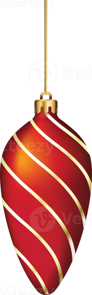 Christmas balls ornaments hanging on gold thread png