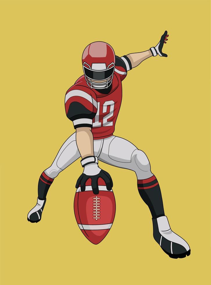 design of american football athlete vector