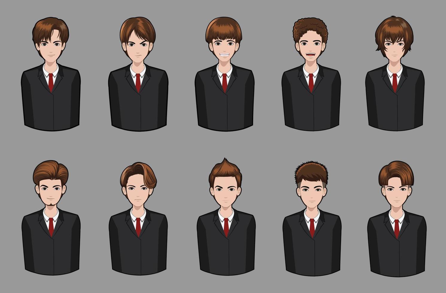 Boy hair style Avatar vector