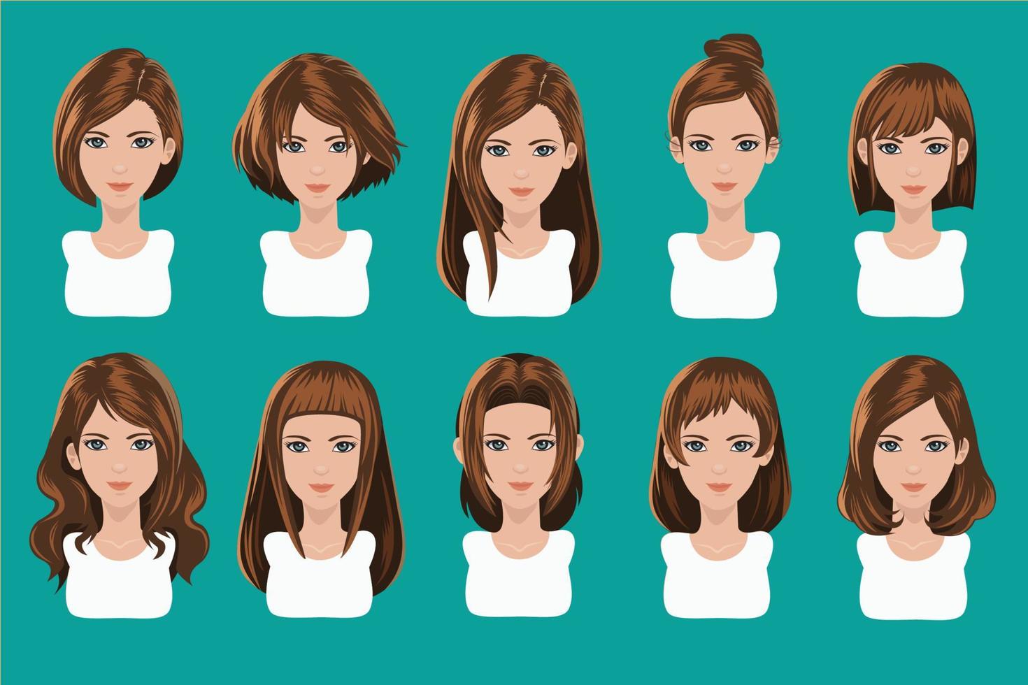 avatar with some hair cut vector