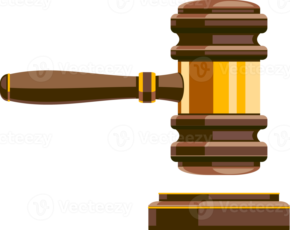 wood gavel hammer for lawyer icon png