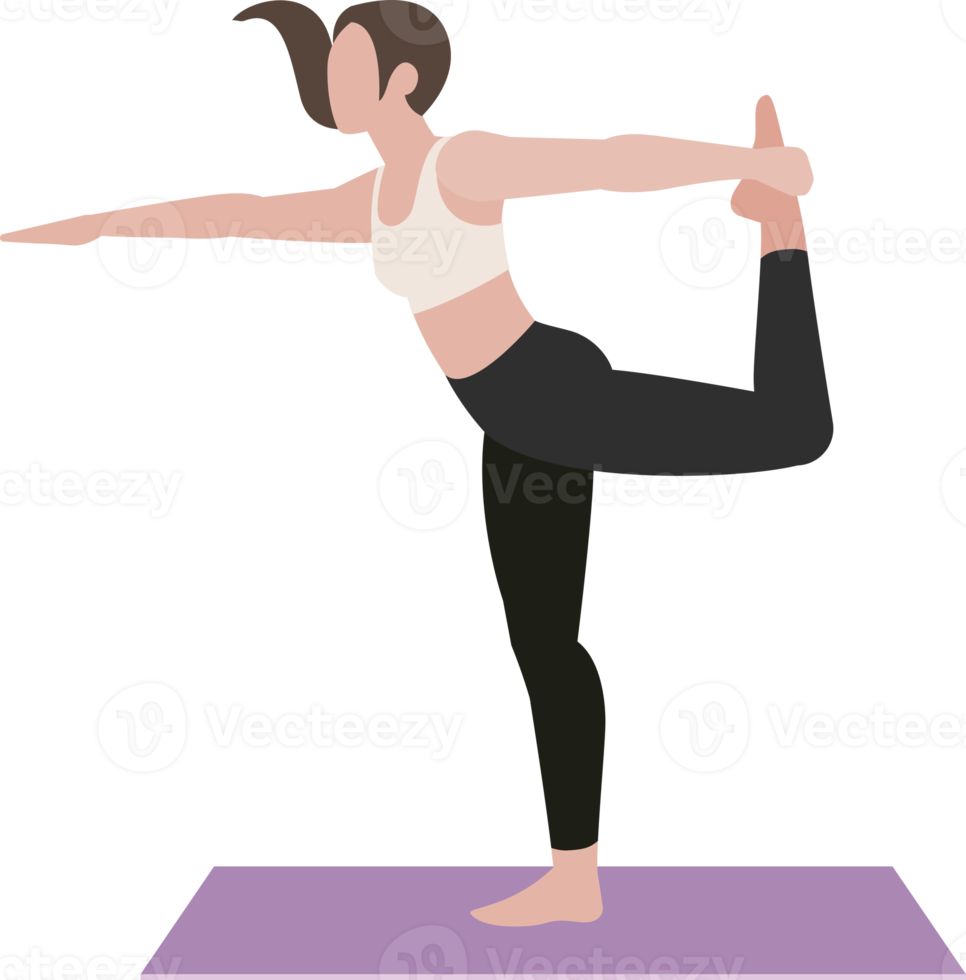 exercices de postures de yoga png