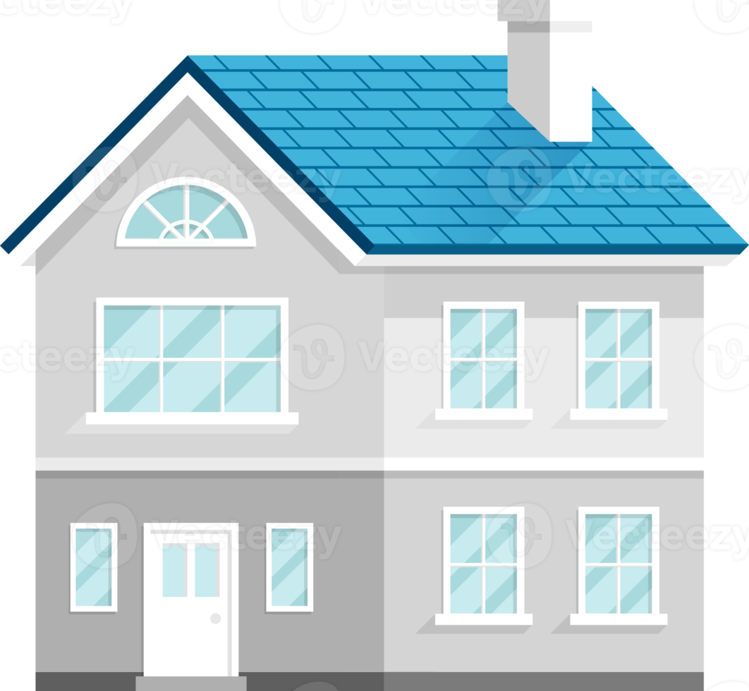 House flat color png