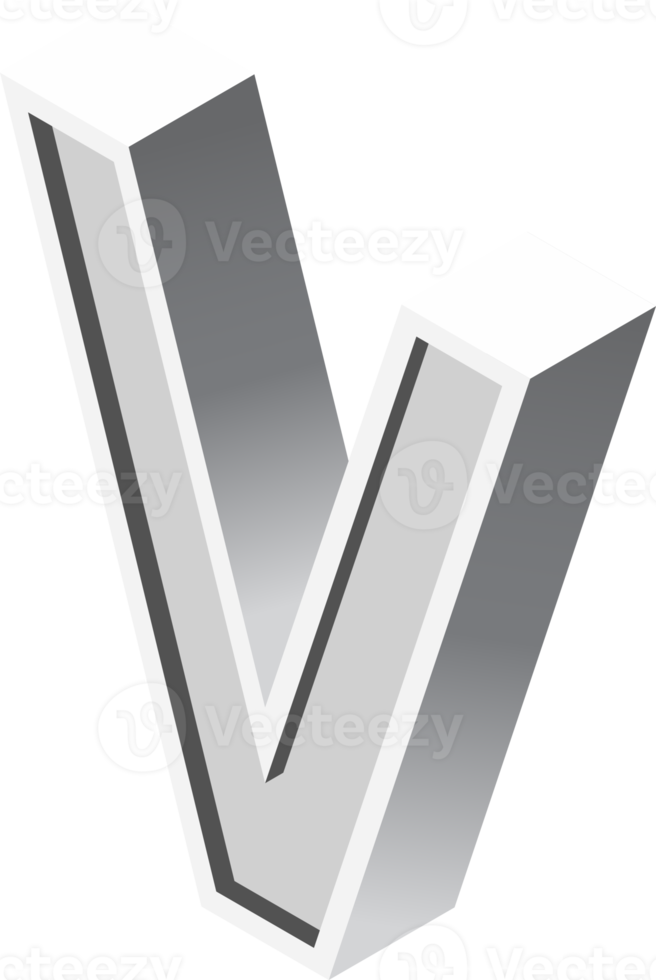 alfabetos fuente isométrica png