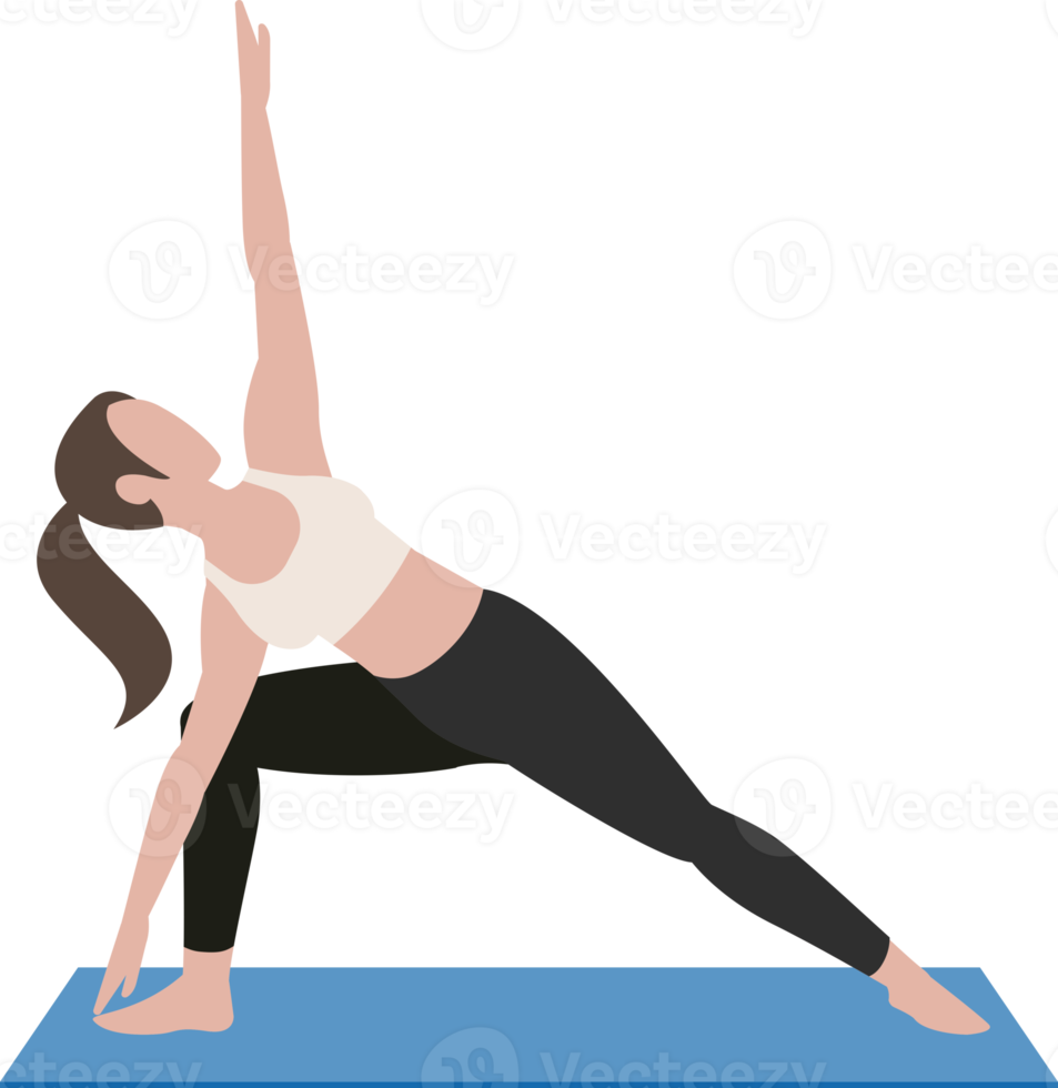 Yoga postures exercises png