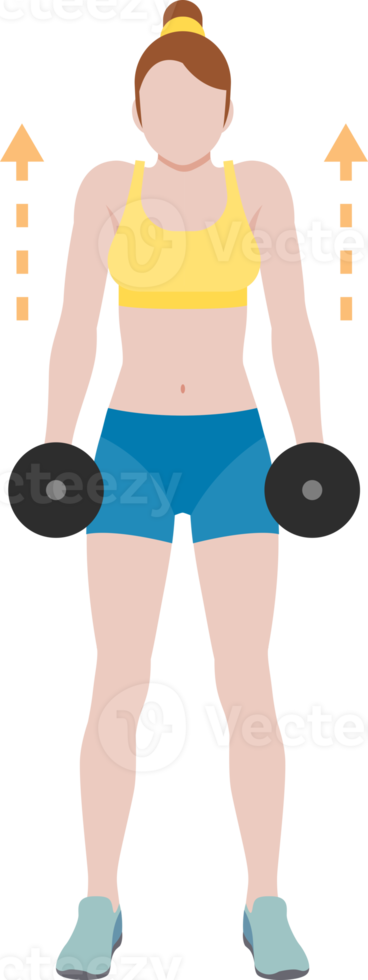 Woman workout fitness png