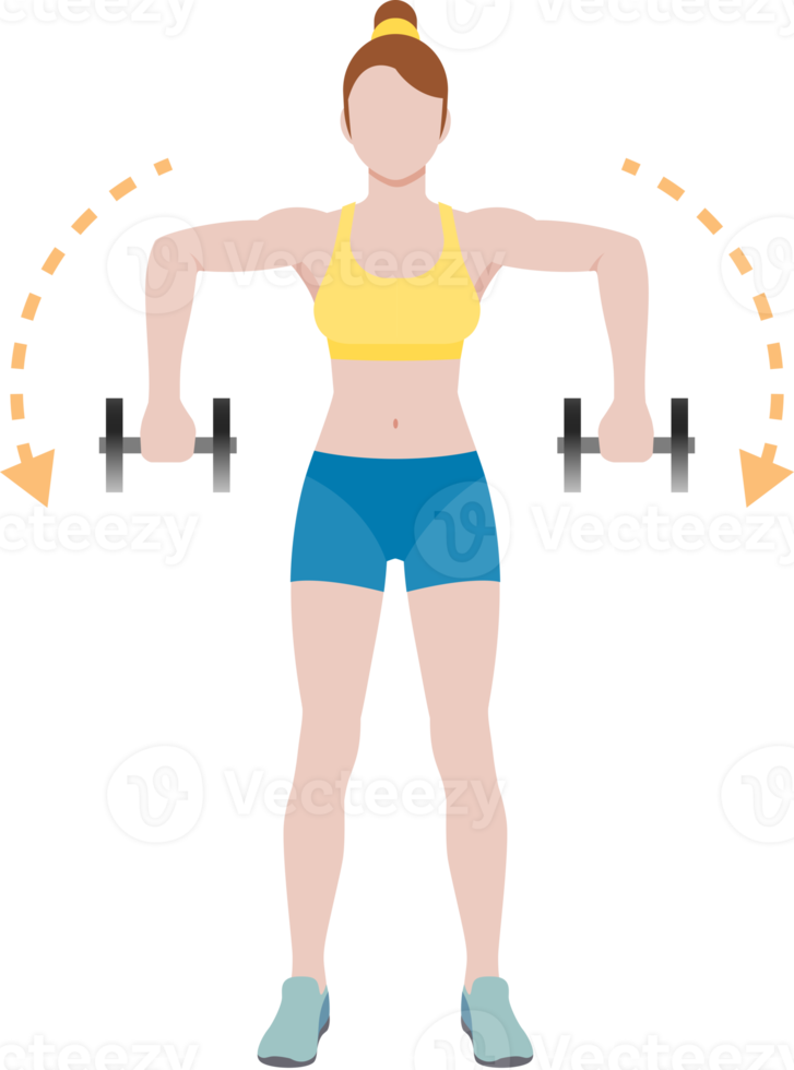 Woman workout fitness png