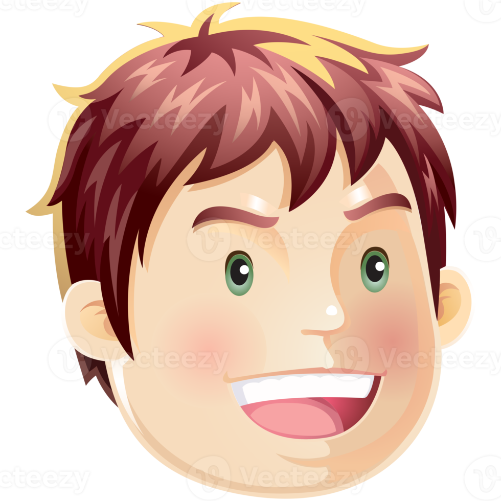 boy cartoon face png