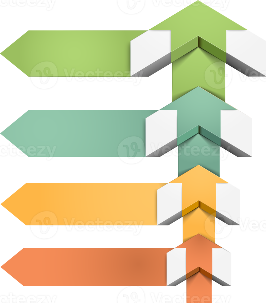 Arrow infographics template background png