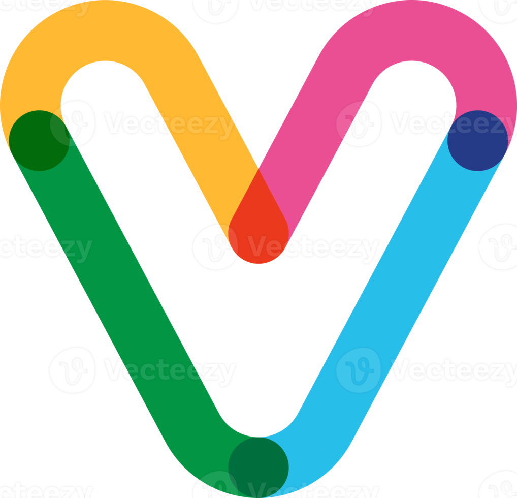 alfabet lijn transparant kleur doopvont stijl png