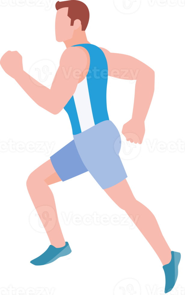 woman exercises flat color png