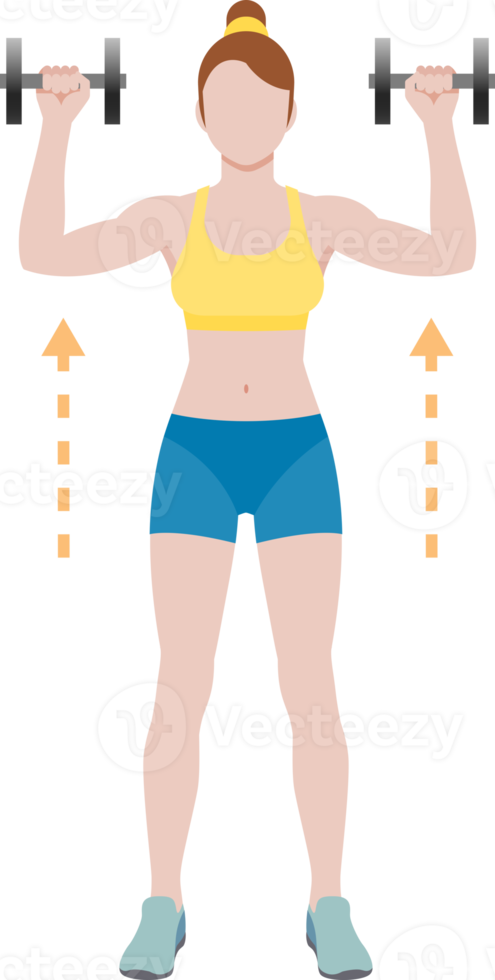 Woman workout fitness png