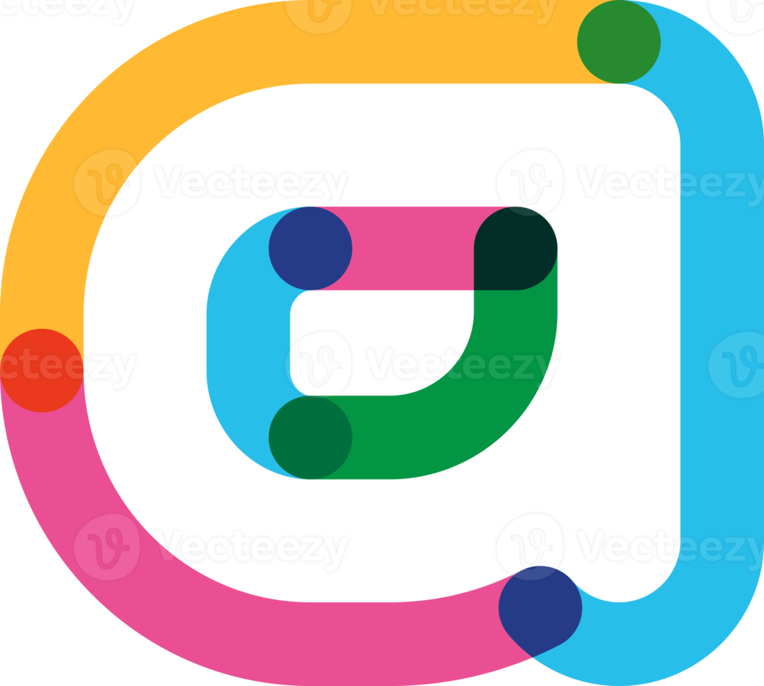 Alphabet line transparent color font style png