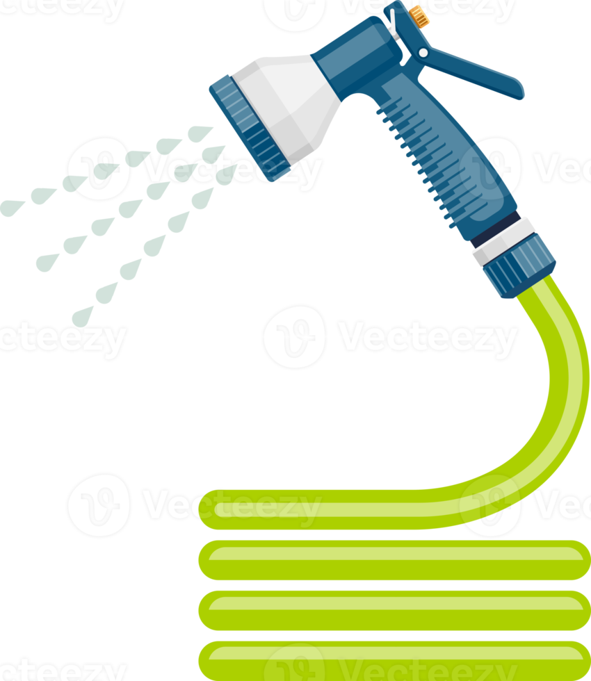manguera de jardín de agua color plano png