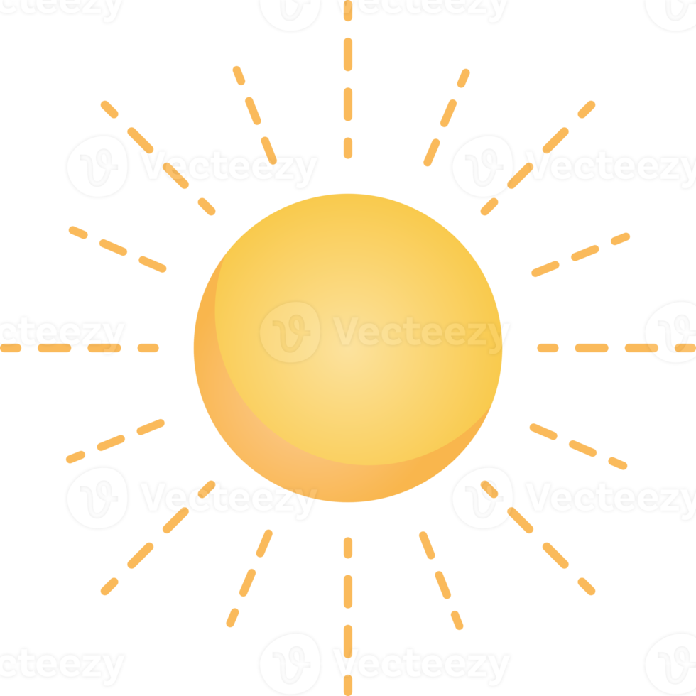 Sun symbol illustration png