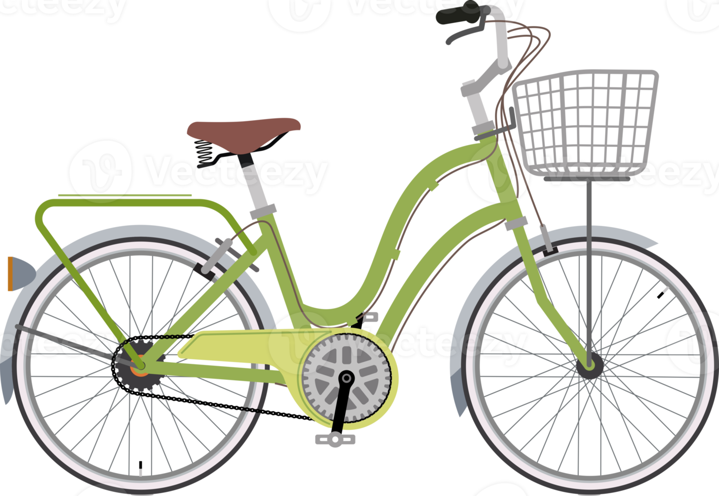 vélo plat couleur png