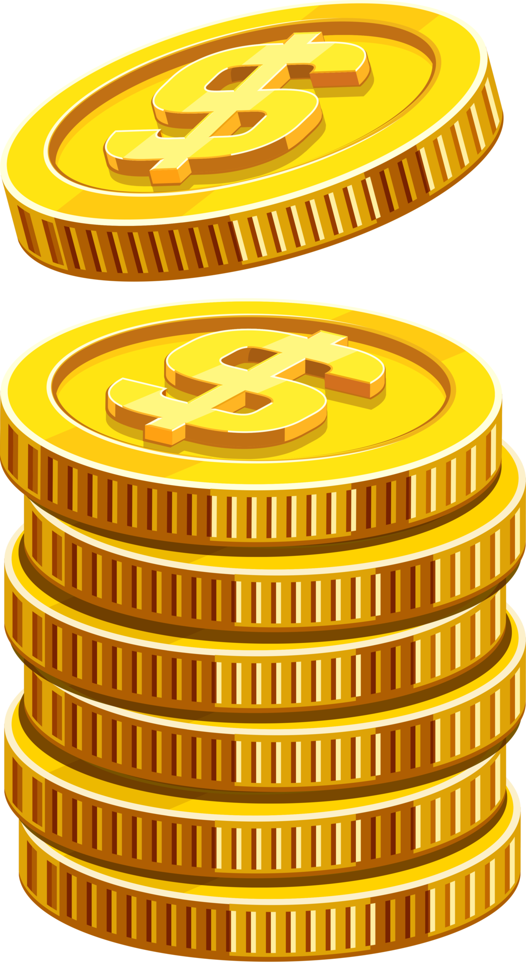 gold coins stack png