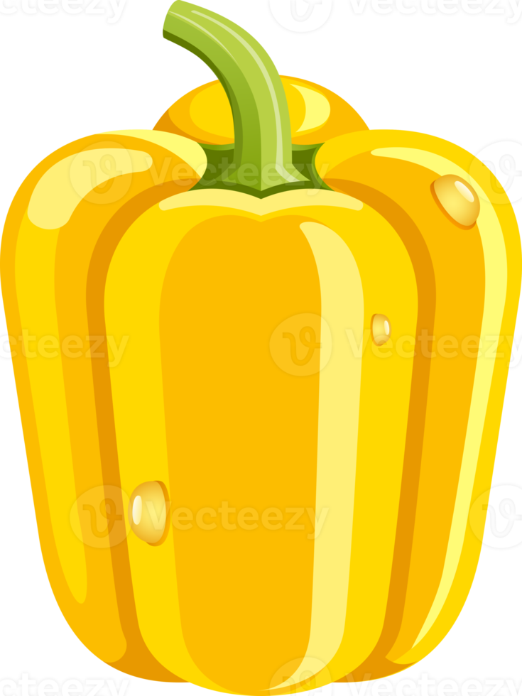 pimentões de cor plana png