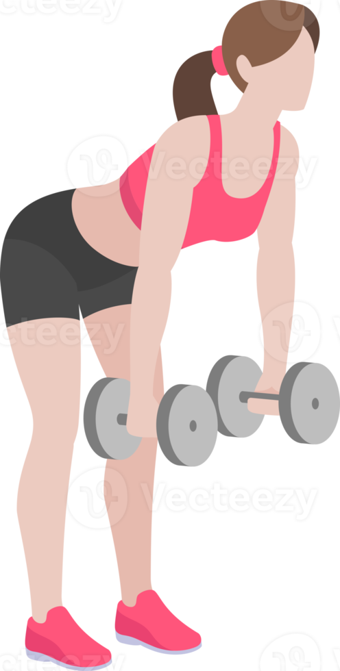 Woman workout fitness png