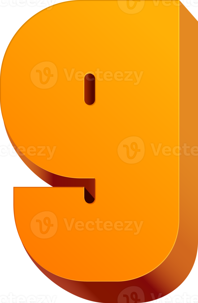 3D lowercase alphabet text png