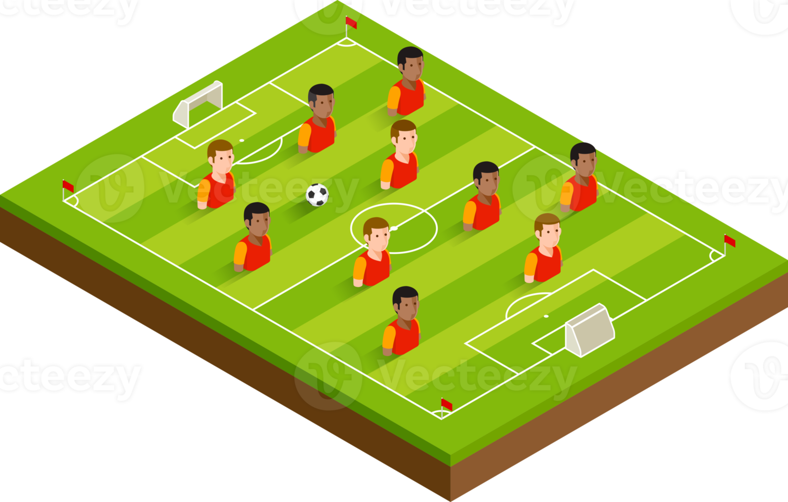 Soccer field green color png