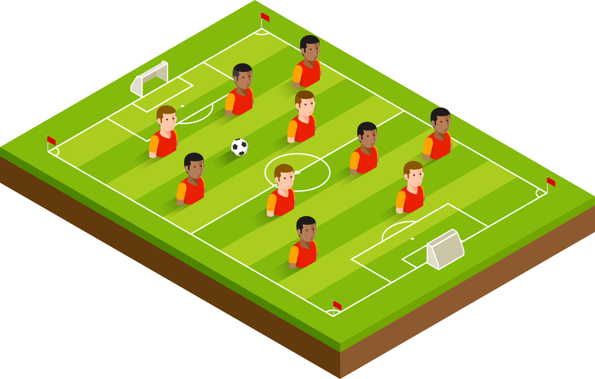 Soccer field green color 18923812 PNG