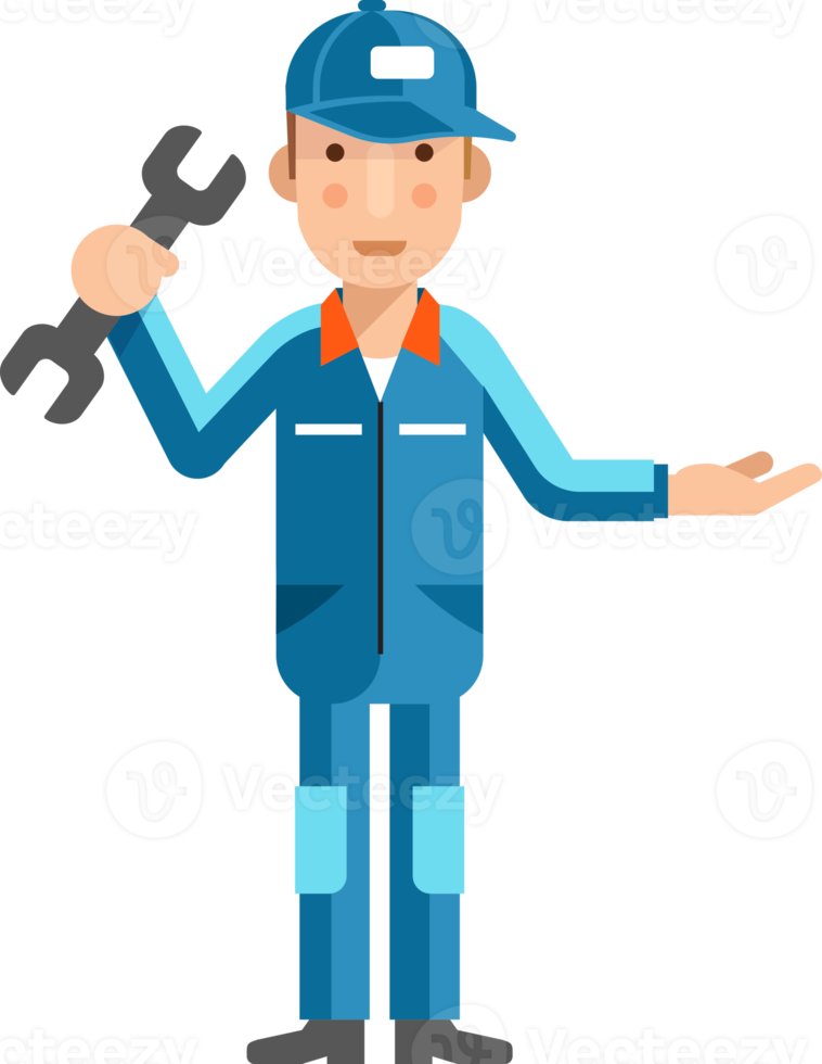 Maintenance technician flat icon png