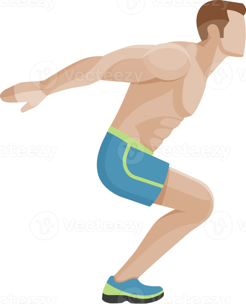 man exercises workout png