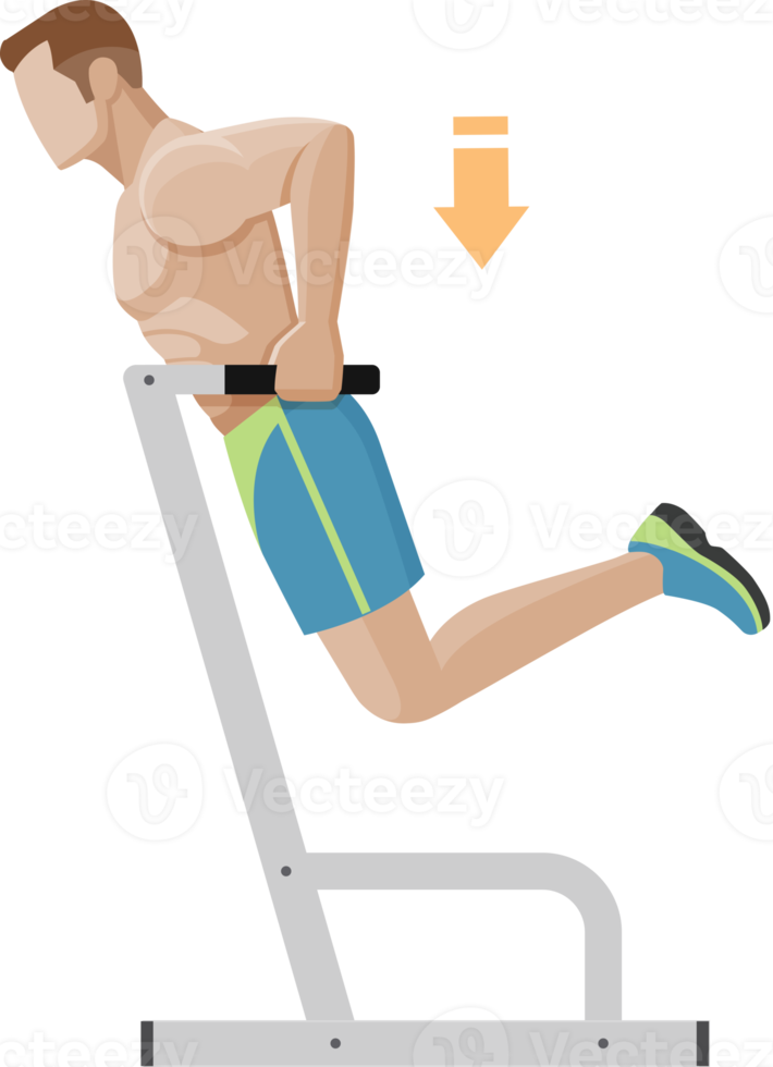 man exercises workout png