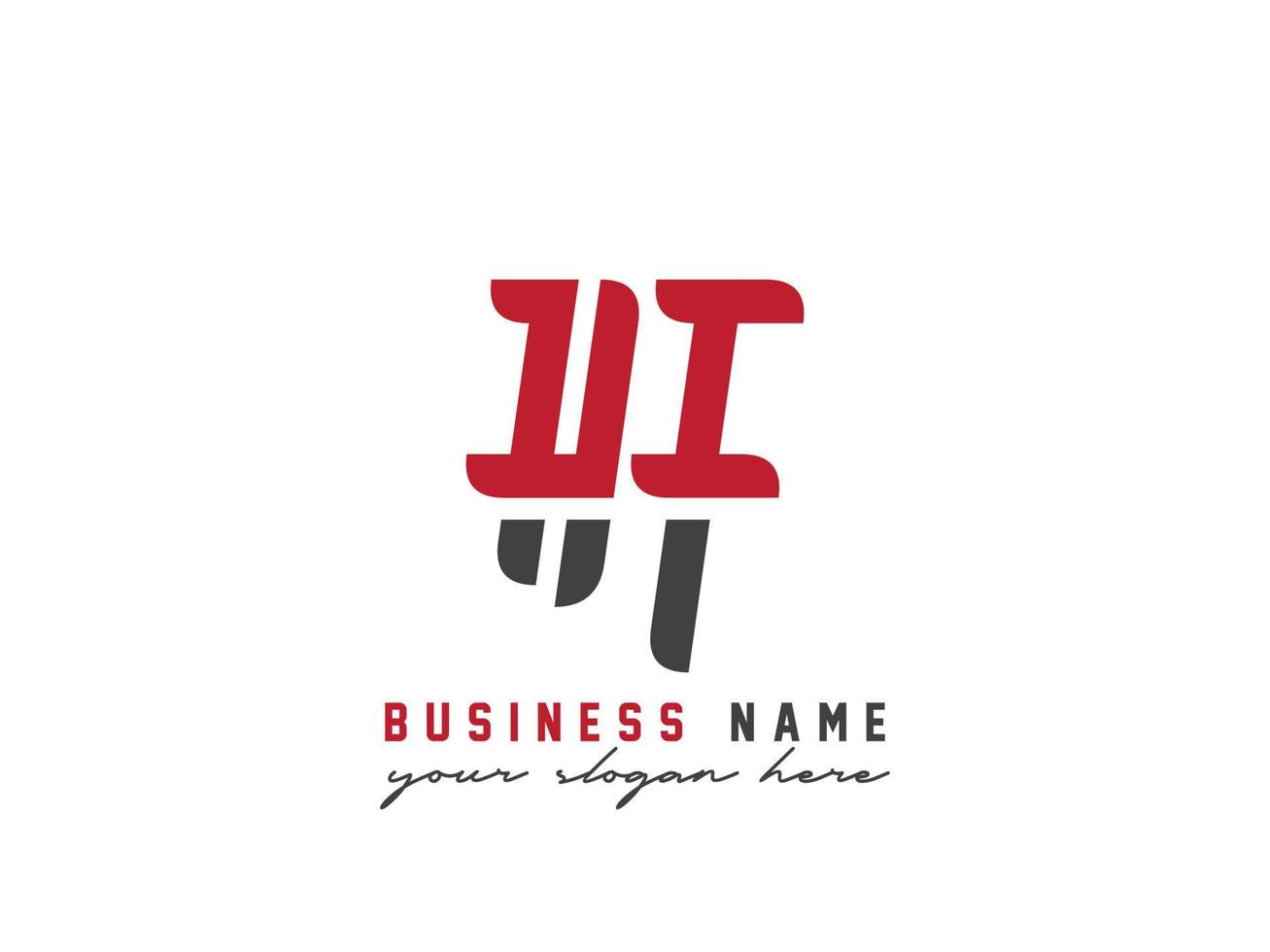 Minimalist Hf Letter Logo, Monogram HF Logo Icon vector
