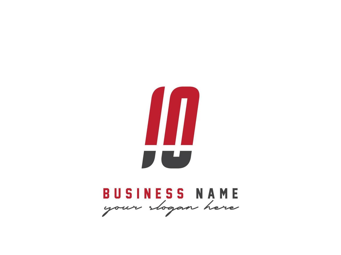 Abstract Io Logo Icon, Creative IO Logo Letter Design vector