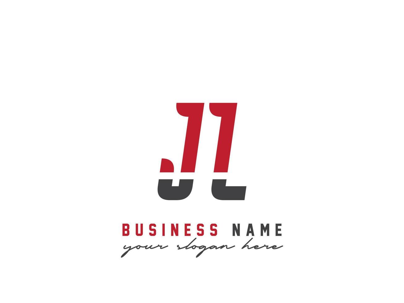 Minimalist Jl Logo Icon, Alphabet JL Letter Logo Design vector