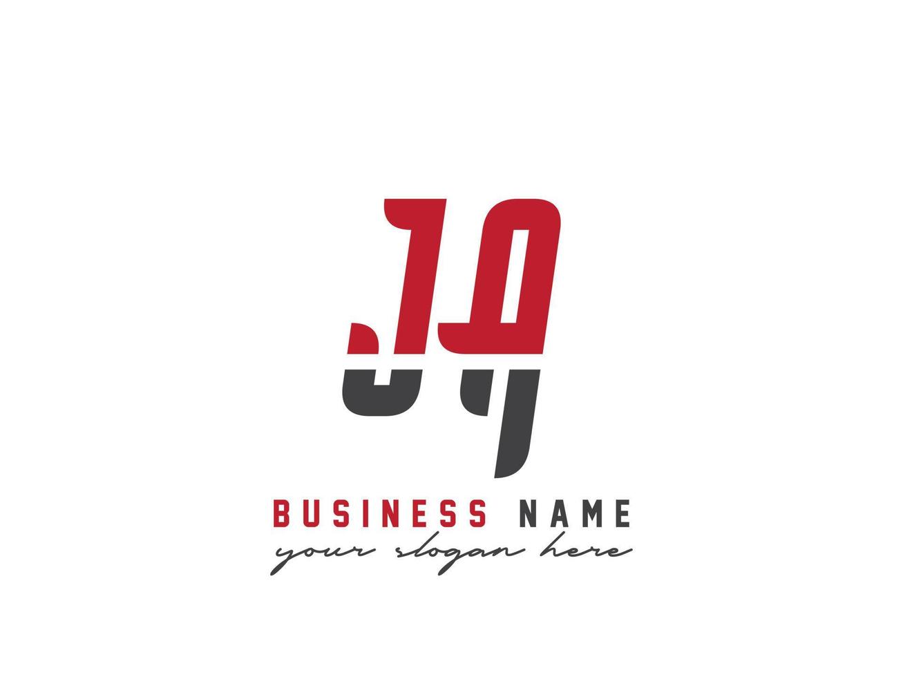 Minimalist Ja Logo Icon, Alphabet JA Letter Logo Design vector