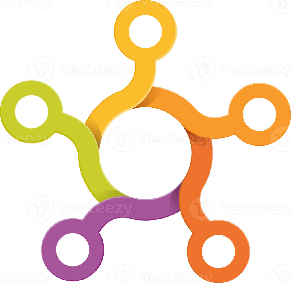 modèle de fond infographie points png