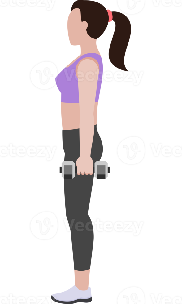 Woman workout fitness and exercises png