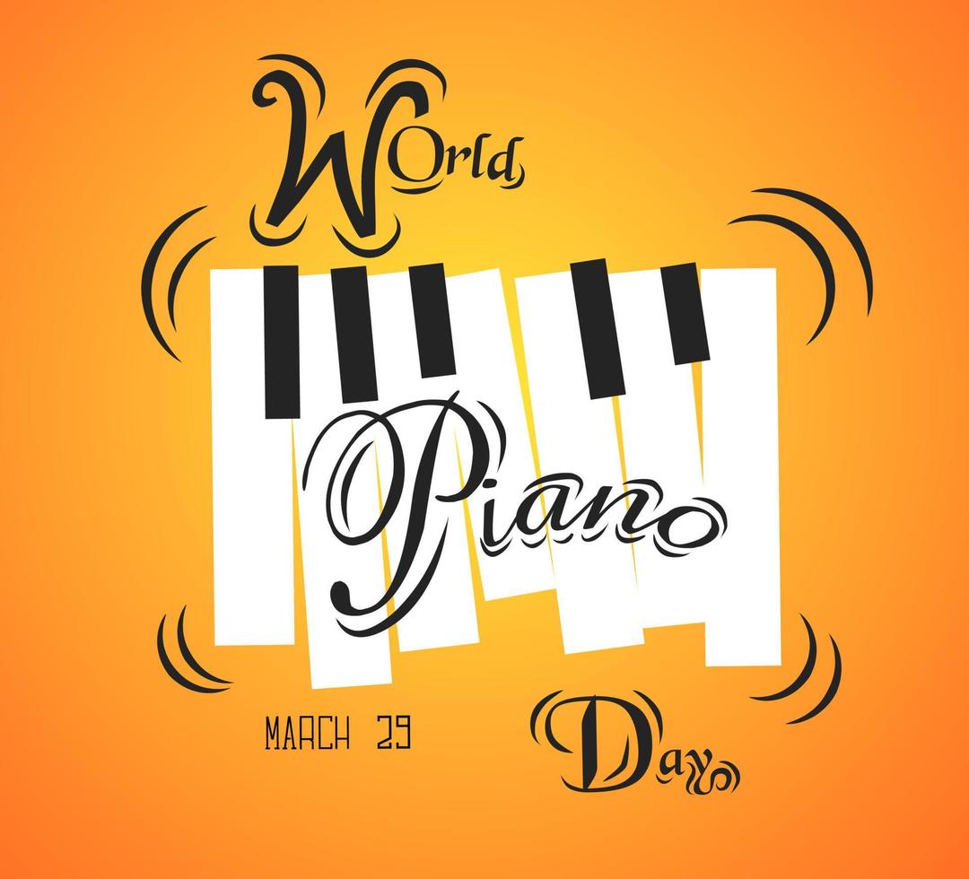 world piano day vector illustration 18924394 Vector Art at Vecteezy