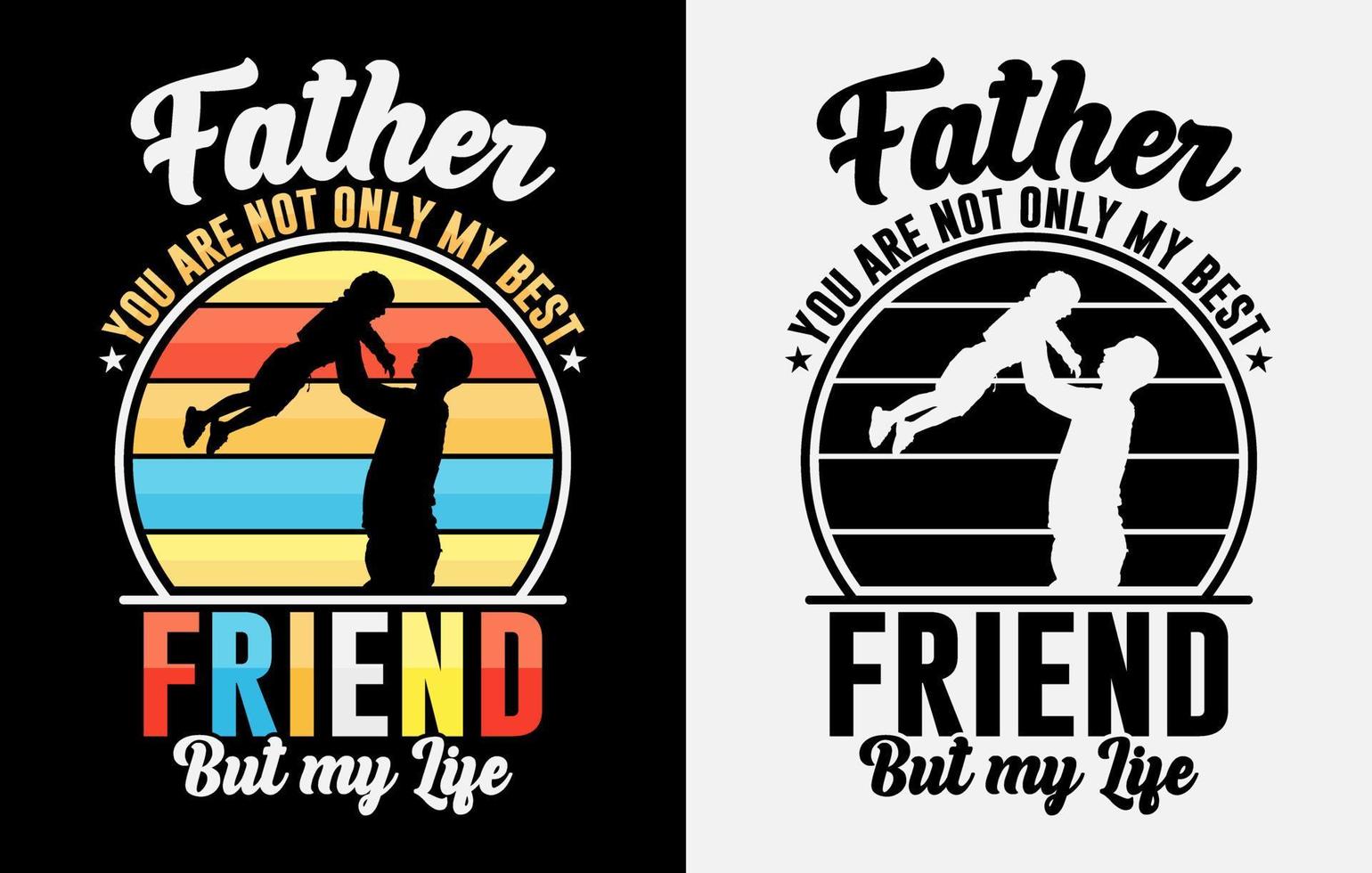 tipografía papá papá diseño de camiseta del día del padre, feliz camiseta del día del padre, camiseta de papá vector